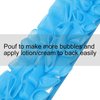 3 PACK Double-Sided Lace Cloth Back Loofah Scrubber Bath Scrub Shower Sponge Long Exfoliating Back Scrubber Scratcher Strap With Handle, Cream Skin Wash Cleaner Applicator