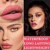 WENJLYJ Peel Off Lip Stain Lip Tint,Tattoo Magic Color Lip Gloss,Waterproof Long Lasting Non Stick Cup Tear Off Liquid Lipstick Non Smudging Matte Pigmented Lip Gloss for Women Girls（01）
