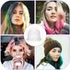 FRIUSATE 2 Pieces Punched Highlight Cap for Hair with Hook, Hair Highlighting Kit, Reusable Silicone Highlighting Cap Pull Through Caps Hair Coloring Dyeing Frosting Cap with Hook for Women Men