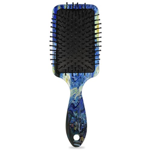 Starry Night Hair Brush, Wet Dry Air Cushion Hair Brush Plastic Detangler Hair Brush for Kids Adults Back To School Gift Women Men