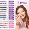 Yolscue Friendship Bracelet Making Kit for Girls,Bracelet Kit Toys,Arts and Crafts for Kids Age 7-12,Best Birthday Gifts Ideas for Ages 7,8,9,10,11,12 Year Old,Kids Bracelet String Toys Set (Pink)