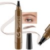 BINGBRUSH Eyebrow Pencil Micro 4 Point Ink Pen by Brow Stylist - Eye Makeup Lift & Snatch Eyebrow Pen Kits Long-Lasting Waterproof Natural Eyebrow Hair (1Pc 01# Light brown)