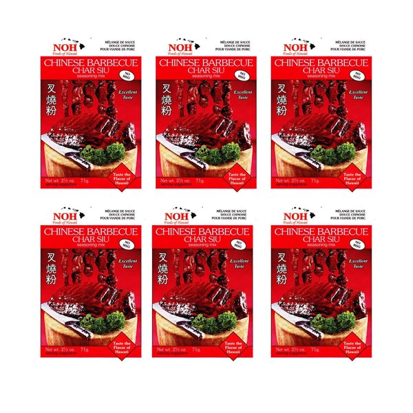 Noh Chinese Barbecue Char Siu Seasoning Mix (6 Pack, Total of 426g)