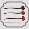 JULIYOOYOO Traditional Chinese Hair Sticks, Retro Wooden Hair Pins, Used for Long Hair Accessories Buns, Hanfu Dressing Accessories（Ginkgo Biloba）