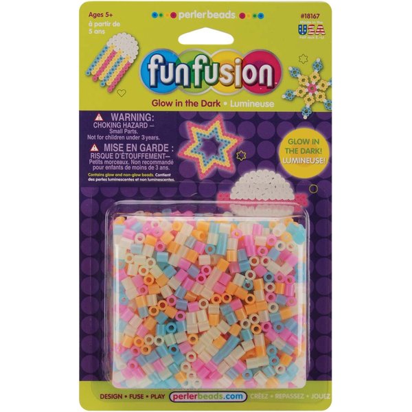 Perler Beads Glow in the Dark Mix Fuse Beads For Kids Crafts, 2000 pcs