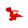 MIGHTY- Red Dragon- Squeaker-Multiple Layers. Made Durable, Strong & Tough. Interactive Play Dog Toy (Tug, Toss & Fetch). Machine Washable & Floats (Combo Pack #1)