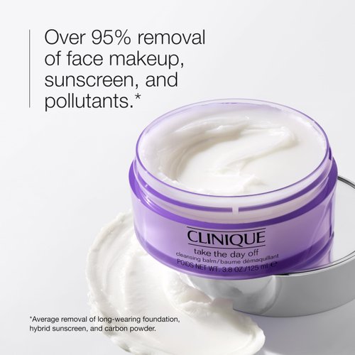 Clinique Take The Day Off Cleansing Balm Makeup Remover | Dissolves Makeup + Sunscreen, 1 fl. oz.