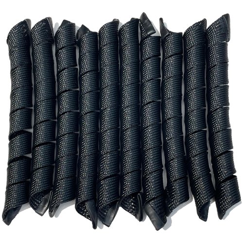 40 Pcs Heatless Spiral Hair Curlers 22inch Magic No Heat Hair Curls For Long Hair 4Pcs Styling Hooks DIY Hair Rollers Set（black）