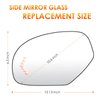 Left Driver Side Mirror Glass Replacement for 07-14 Chevy Silverado Suburban Tahoe Avalanche GMC Sierra Yukon Cadillac Escalade Rearview Side Heated Mirror with signal light Replace GM1324138