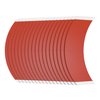 Sunshine Tape Liberty Red Liner Hair Tape Strips | Made in USA | CC Curve Contours | Doublesided Bonding Wig Tape for Polyurethane, 1-2 Week Daily Hold