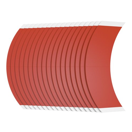 Sunshine Tape Liberty Red Liner Hair Tape Strips | Made in USA | CC Curve Contours | Doublesided Bonding Wig Tape for Polyurethane, 1-2 Week Daily Hold