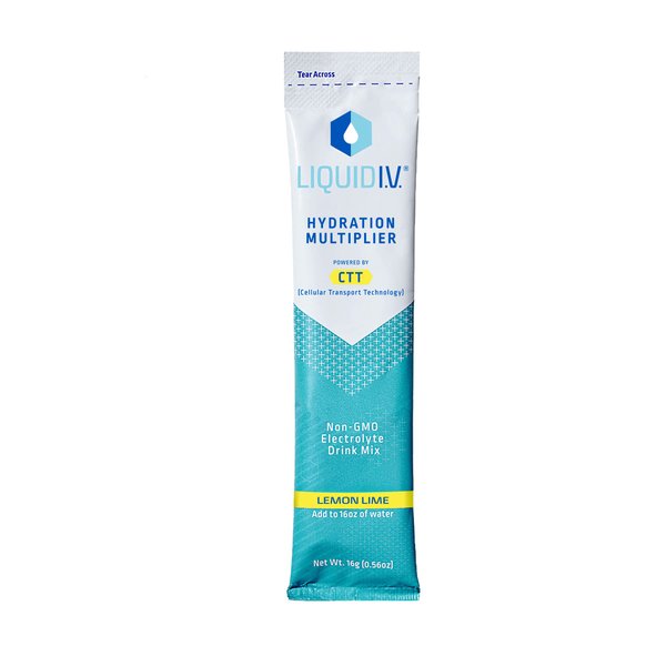 LIQUID IV Lemon Lime Hydration Drink Mix Single, 0.56 OZ