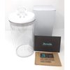 Easy Open Acrylic Cigar Humidor Jar Including The Boveda 69% 2-Way Humidity System, 25 Cigar Capacity (Square)
