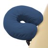 Saloniture 4-Pack Premium Microfiber Face Cradle Covers - Ultra Soft Fitted Massage Table Cradle Cover - Navy Blue