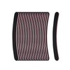 LNAUJS 20 Pack Nail Files, Black Professional Reusable Emery Boards for Acrylic Nails, 100/180 Grit