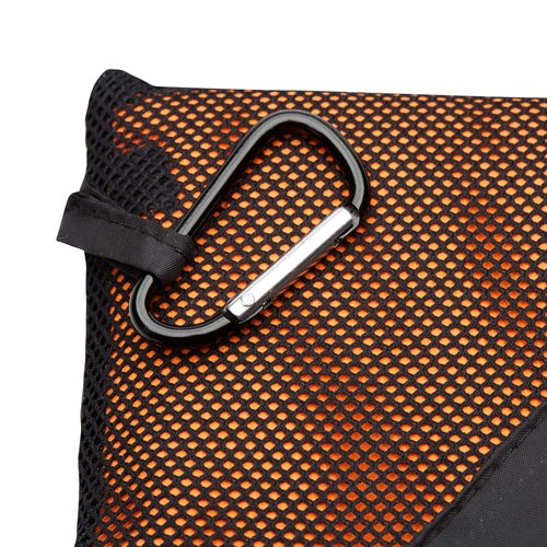 Micro-Miracle XL (30-Inch-by-60-Inch) Soft Microfiber Travel Towel with Hand Towel and Nylon Mesh Carry Bag, Orange Sunrise