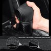 IHOTDER Car Gear Shift Knob Cover,Carbon Fibre Leather Gear Stick Cover for Car Decorations & Protection,Universal Car Interior Accessories Fits Car SUV Truck (Black)