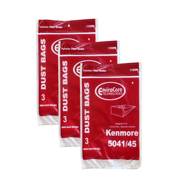 EnviroCare Replacement Vacuum Cleaner Bags Designed to fit Kenmore 5041 and 5045 Type H Canisters 9 Bags