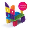 Edushape Travel Brix Interlocking Baby Building Blocks - 33 Pcs Toddler Blocks Interlocking Bricks - Stacking Blocks for Toddlers 3-5 with Travel Platform Fit for Play On The Go