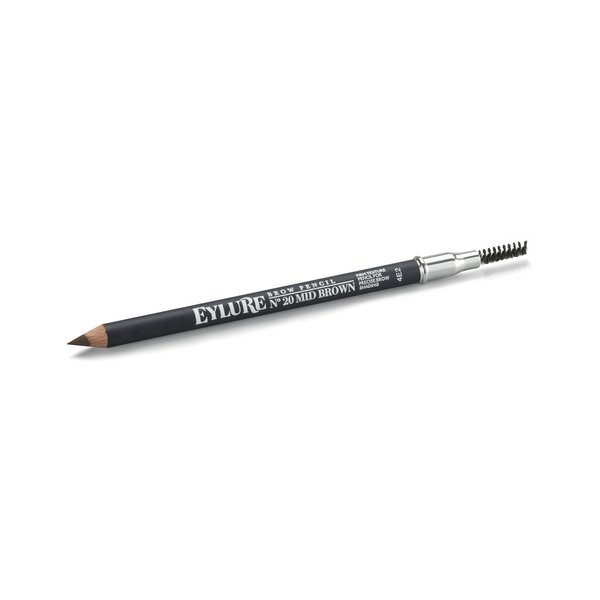 Eylure Brow Defining and Shading, Firm Pencil, Brow Crayon, Dual Ended, 20 Mid Brown
