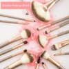 NEVSETPO Makeup Brush Set 24 Pcs Full Face Makeup Set with Beauty Blender Synthetic Foundation Powder Concealers Eye shadows Blush Travel Makeup Brush Sets Case Bag Included