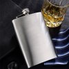 GENNISSY Silver 18/8 Stainless Steel 12OZ Hip Flask - Flasks for Liquor with Funnel…