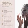 InfiniteAloe Biocellulose Fiber Face Mask, Everyday Hero Illuminate Brightening Face Mask