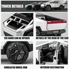 Cybertruck Toy Trucks Toy Cars with Motorcycle Diecast Metal Cybertruck Model Pickup Truck 1/32 Toy Sound and Light Effect Gift Age for 6 Year and Up