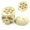 Tattoo Ink Cup Holder - Yangna 7 Holes Tattoo Pigment Ink Cup Holders Skull Head Stand Tattoo Ink Cap Holders Hard Resin Tattoo Ink Holder Tattoo Pigment Cap Holder for Tattoo Ink