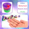 18 Pack Mini Glitter Galaxy Slimes,Party Favors for Kids Slime Cup Bulk DIY Stress Relief Putty Toy Stretchy & Non-Sticky Christmas Easter Birthday Goodie Bag Stuffer Classroom Reward for Girls Boys