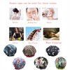 ZKLLGHE Shower Cap for Women Men Shower Hat Waterproof-Double Layer-Reusable Elastic Bath Caps for Boys Girls Hair Cap for Shower