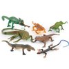 Fantarea Realistic Jungle Animal Figures 7 PCS Set, Chameleon Lizard, Desktop Decor, Cake Toppers, Party Favors for Boys and Girls Ages 5-8