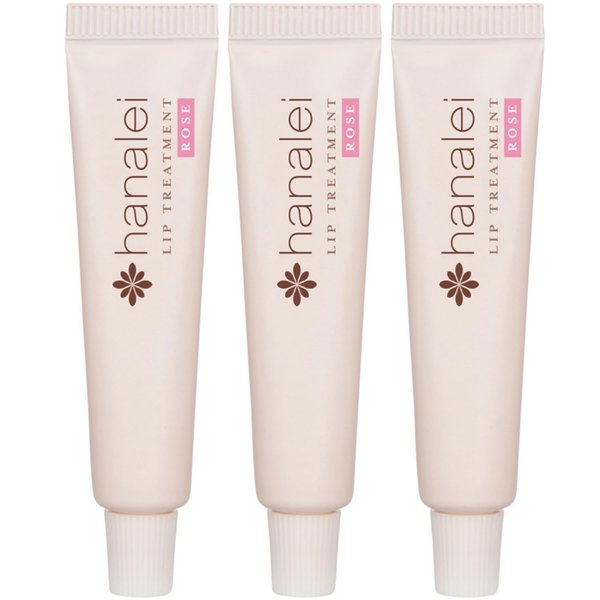 Cruelty-Free and Paraben-Free Lip Treatment to Soothe Dry Lips by Hanalei – Made with Kukui Oil, Shea Butter, Grapeseed Oil – Made in USA – Rose Tint Travel-Size 3 Pack (5ml/5g/0.17oz x 3 tubes)