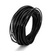 BEADNOVA Genuine Round Leather Cord Black Leather Strips for Jewelry Making Bracelet Necklace Beading (11 Yards,1.5mm)