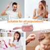 Curved Vented Detangling Hair Brushes, Wet Dry Detangler Hair Brushes, Fast Drying Styling Massage Hairbrush for Women, Men or Kids,WARM EF Detangling Brush for Long,Thick,Tangled Hair (pink)