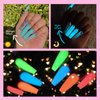 SAVILAND Glows in The Dark Gel Nail Polish Set - 12 Holiday Colors Luminous Neon Nail Gel Polish Set Soak off U V/LED Glow Effect Nail Polish for DIY Nail Art Design Holiday Gifts for Women