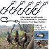 Hang 'Em High -Field Hanger Displays (6 Pack) Beautifly Display Your Animals in The Field for Pheasants Duck Grouse Birds Coyote Fox Small Game 6 Reusable Flexible Adjustable Hangers Fit in A Pocket