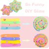 Butter Slime Kit 2 Pack, Christmas Colorful Slimes with Cute Charms, Soft and Non-Sticky, Scented DIY Slime, Stress Relief Toy Party Favors Birthday Gifts for Girls and Boys 6 7 8 9 10 11 12
