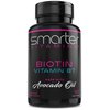 Smarter Biotin 5000mcg in Avocado Oil, Vitamin B7, Hair, Skin & Nail Support, Non-GMO, 90 Mini Liquid Softgels, No Soy
