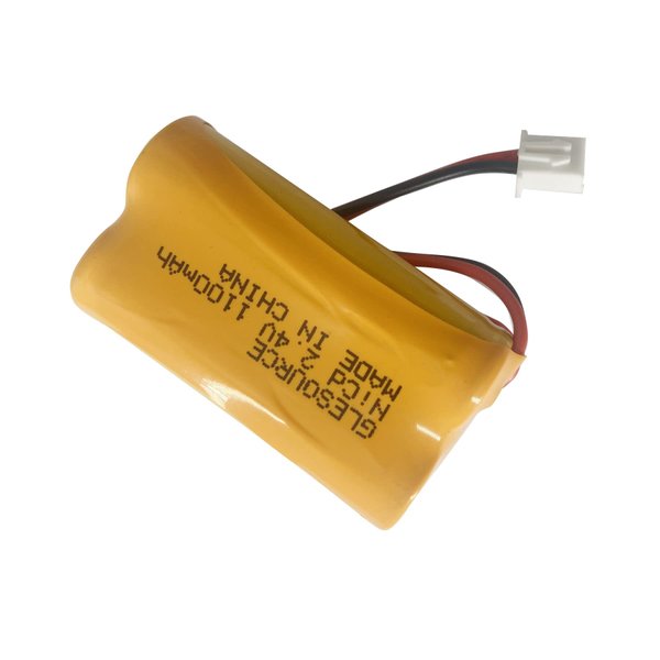 GLESOURCE (4 Pack 2.4V 1100mAh Battery Replacement for Exit Sign Emergency Light Exitronix 10010036 Lithonia 10010034 Interstate NIC1394 BEL-179