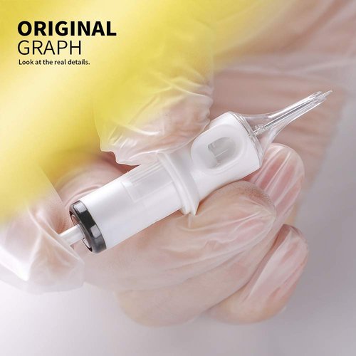 Hawink Tattoo Cartridge Needles #12 Standard 5 Curved/Round Magnum M-Taper 20PCS with Membrane Professional Disposable EN05S-20-1205RM