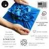 SHIKIWRAP Reusable Cloth Gift Wrap – Set of 3, Snowflakes/Pine & Deep Blue Eco-Friendly, Reversible, Stretchy Furoshiki Fabric Wrap for Birthday Gifts, Holidays, Special Occasions & Sustainable Living