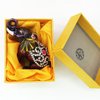 Waltz&F Purple elephant Hinged Trinket Box Bejeweled Hand-painted Ring Holder Animal Figurine Collectible