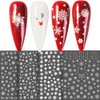 Snowflake Nail Art Stickers 10 Sheets Christmas Snowflake Nail Decals 3D Self-Adhesive Winter Theme Nail Sticker White Snowflake Nail Art Design Decals DIY Nail Decoration Supplies for Women Girls