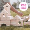 Edushape Wood-Like Soft Baby Blocks for Toddlers 1-3, 30 Pieces Regular Size - Edu-Blocks Soft Blocks Foam Blocks - Stacking Blocks Building Blocks for Daycares and Preschools