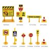 Newmemo Construction Cake Topper Vehicles Cake Decoration Set Truck Excavator Tower Crane Cupcake Topper Traffic and Road Sign Decor Happy Birthday Party Supplies Favors for Kids Boys-16pcs
