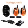 Retevis RT602 Walkie Talkies for Kids Rechargeable,KidsToy with Batteries Charger Station,Toy Walkie Talkie Kids Gifts for Boys Girls(1 Pair Orange)