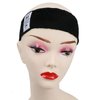 GEX Wig Grip Band Flexible Velvet Scarf Head Hair Band Wig Band with Adjustable Fastern (Dark Black)