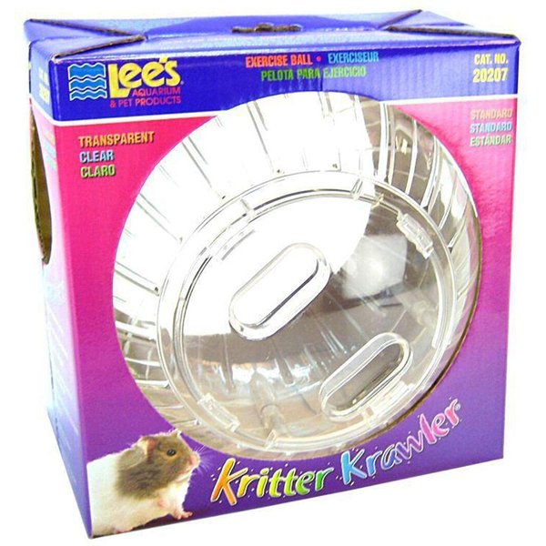 Lee's Kritter Krawler Exercise Ball, Standard, Clear - 7-Inch