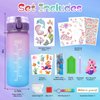 GirlsHome Decorate Your Own Water Bottle for Girls Age 4-6-8-10, Mermaid Toys for Girls Painting Crafts, Fun Arts and Crafts Kits 6-12 Year Old Toddler Gifts Toys for Girls Birthday Christmas